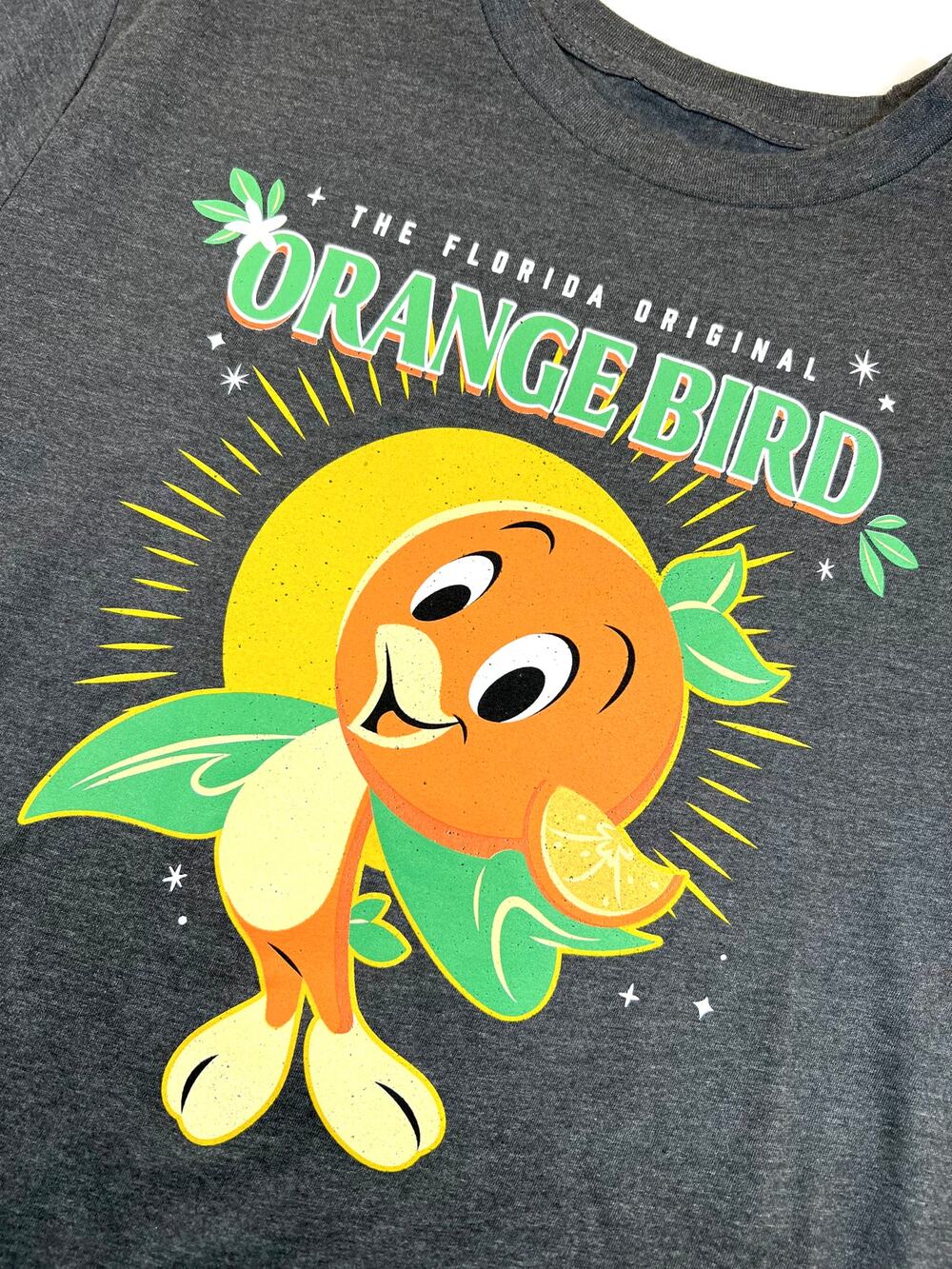 Disney Parks Orange Bird Florida Original Grey Adult Tee  - NWT